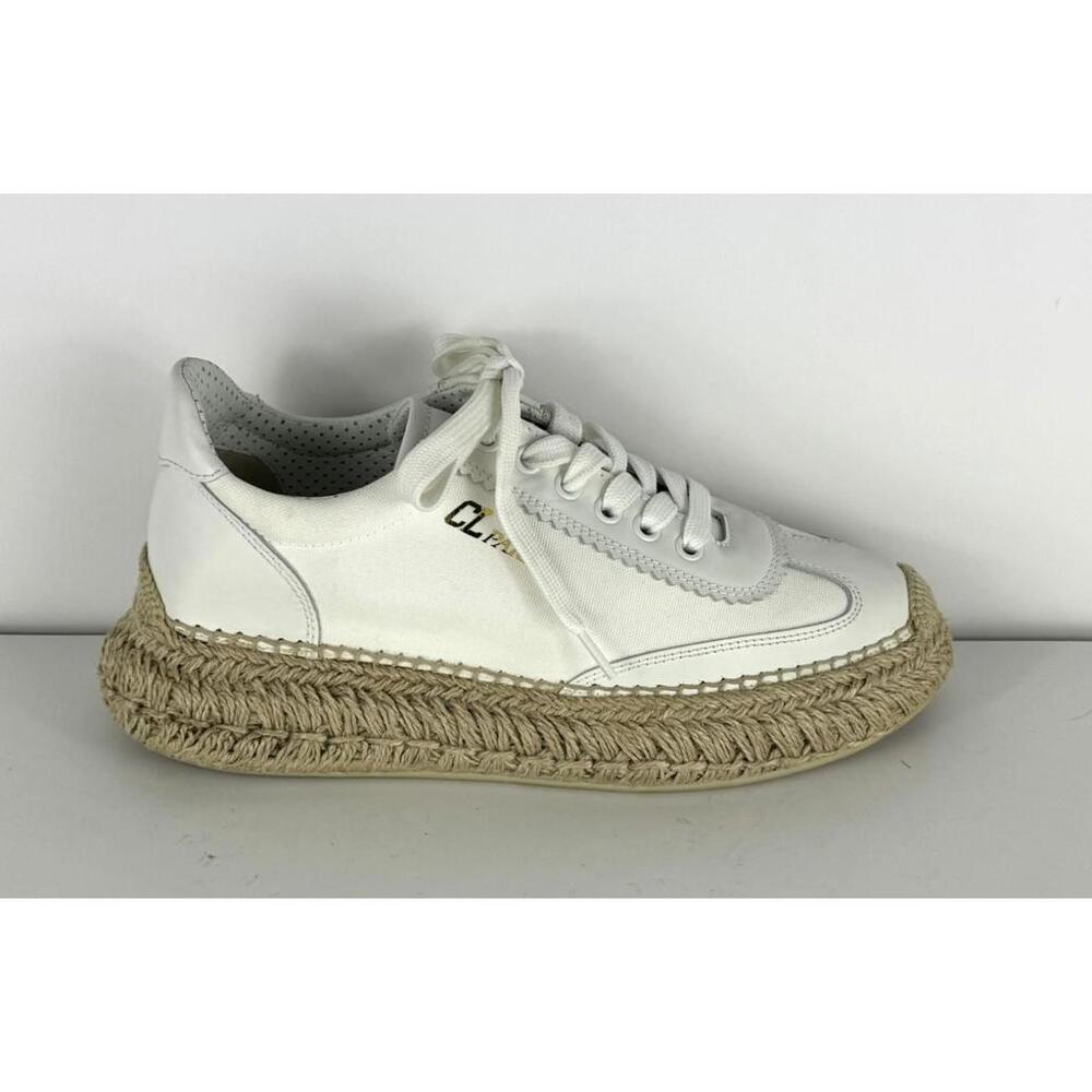 Christian Louboutin Women’s Espasneak Espadrille Sneakers White EU 37 US 7 - Picture 5 of 10